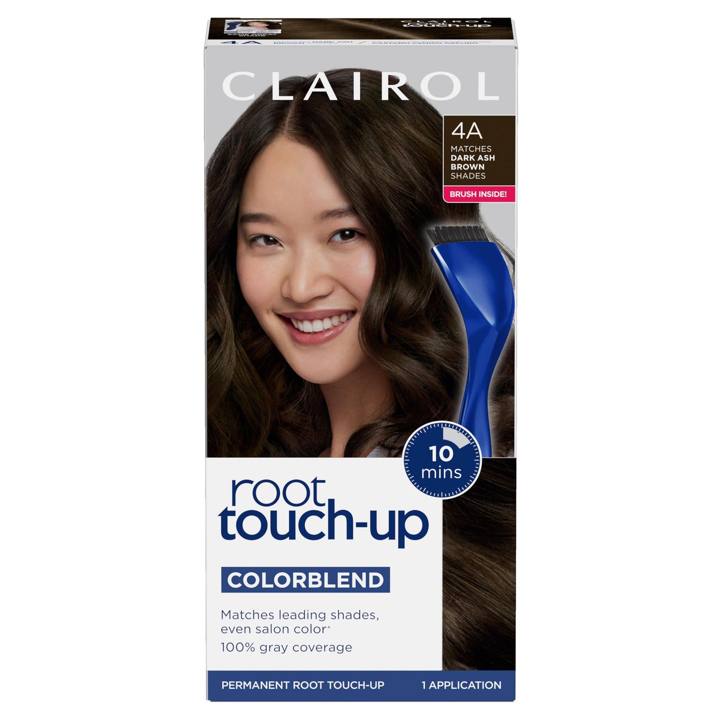 Clairol Root Touch-Up by Nice'n Easy Permanent Hair Dye, 4A Dark Ash Brown Hair Color | 100% Gray Coverage | Easy Brush Application | Matches Beauty & Personal Care Clairol