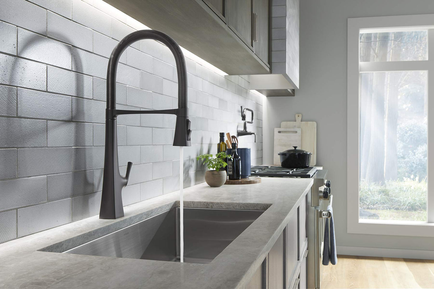 Kohler K-22060-BL Graze Kitchen Sink Faucet, Matte Black 3.3 Ounces Beauty & Personal Care Kohler