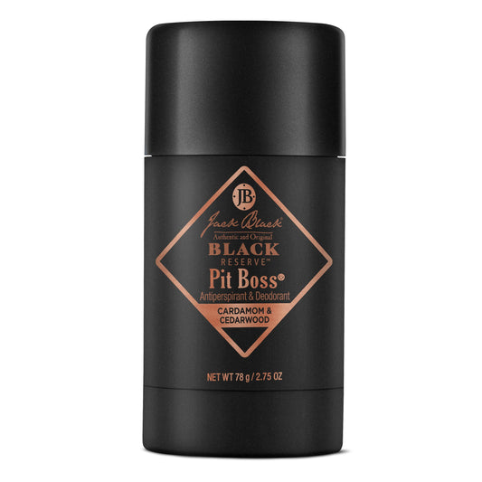 Jack Black Pit Boss Black Reserve Antiperspirant & Deodorant Men - 2.75 oz - Cardamom & Cedarwood - Mens Deodorant for Sensitive Skin Beauty & Personal Care Jack Black