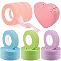 Rolybag 4 Colors Eyelash Extension Tape Breathable Eyelash Tape with Heart Shaped Tape Cutter Adhesive Non Woven Eyelash Tape Ladies Makeup Eyelash Beauty & Personal Care Rolybag