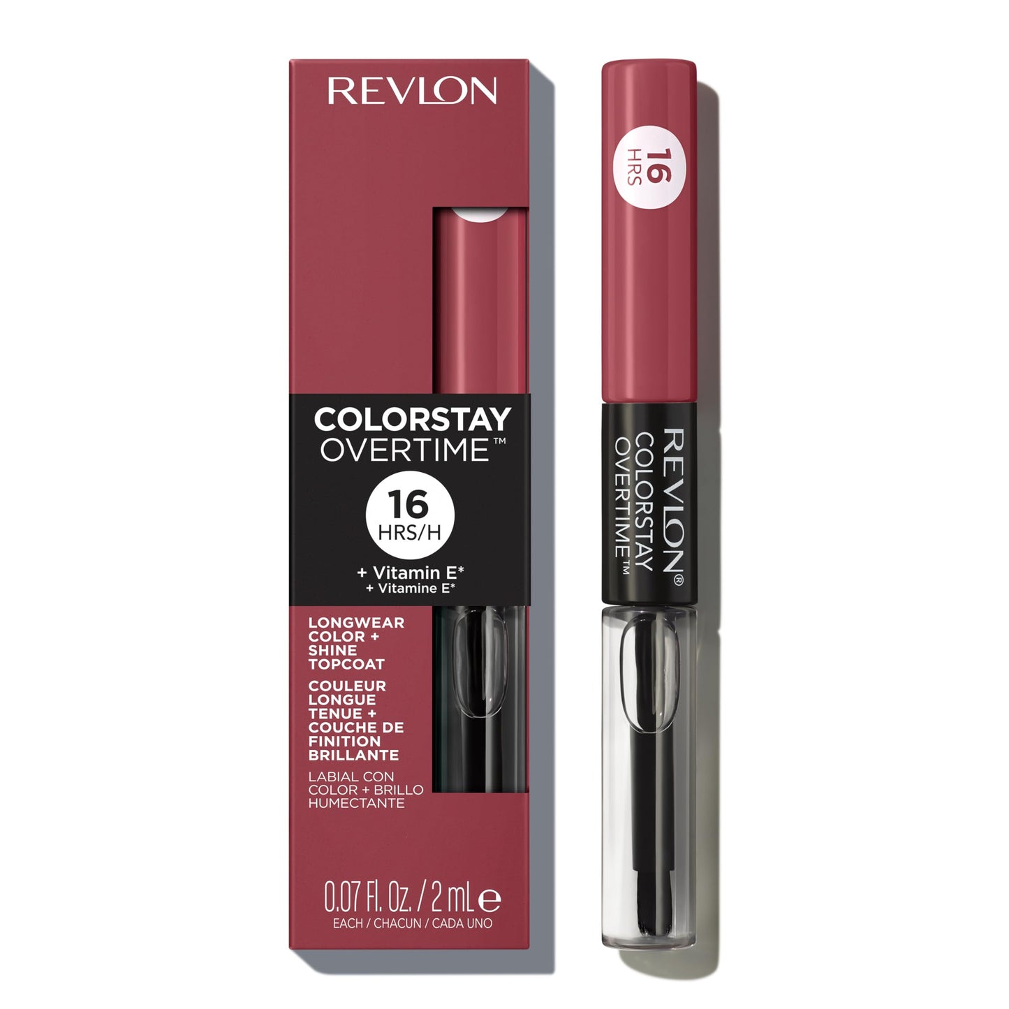 Revlon Liquid Lipstick with Clear Lip Gloss, ColorStay Overtime Lipcolor, Dual Ended with Vitamin E, 380 Always Sienna, 0.07 Fl Oz Beauty & Personal Care REVLON