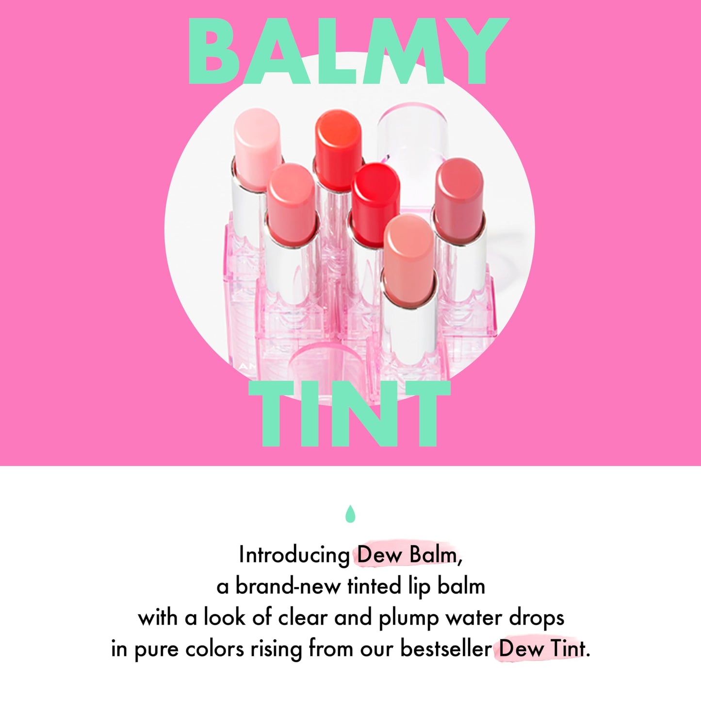 Amuse SEOUL Dew Balm (03 POMELO DEW) - Moisturizing Tinted Lip Balm, Plumping Dewy Lip Gloss, Hydrating Moisturizer, Sheer Tint, Glowy Finish, Vegan Beauty and Personal Care Amuse
