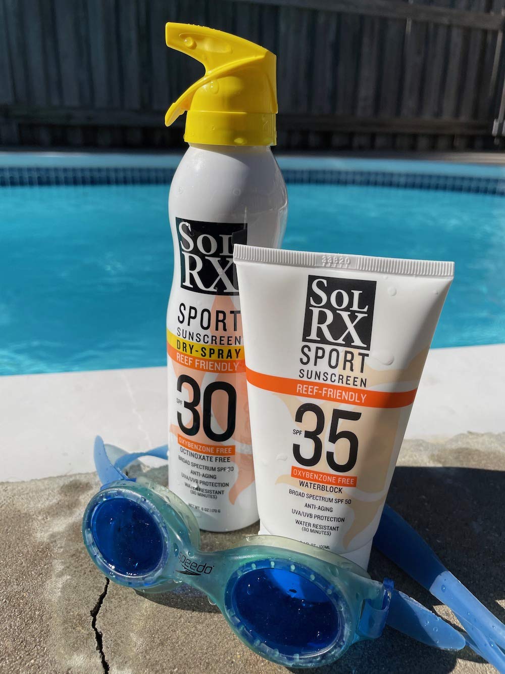SolRX SPORT SPF 35 Sunscreen, Reef Friendly, Oxybenzone Free, Fragrance Free Beauty & Personal Care SolRX