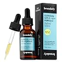 Brandefy Vitamin C Face Serum 15% L. Ascorbic Acid, Ferulic Acid .5% + Vitamin E for Self Care and Beauty, Face Dark Spot Corrector and Anti Aging Beauty & Personal Care Brandefy