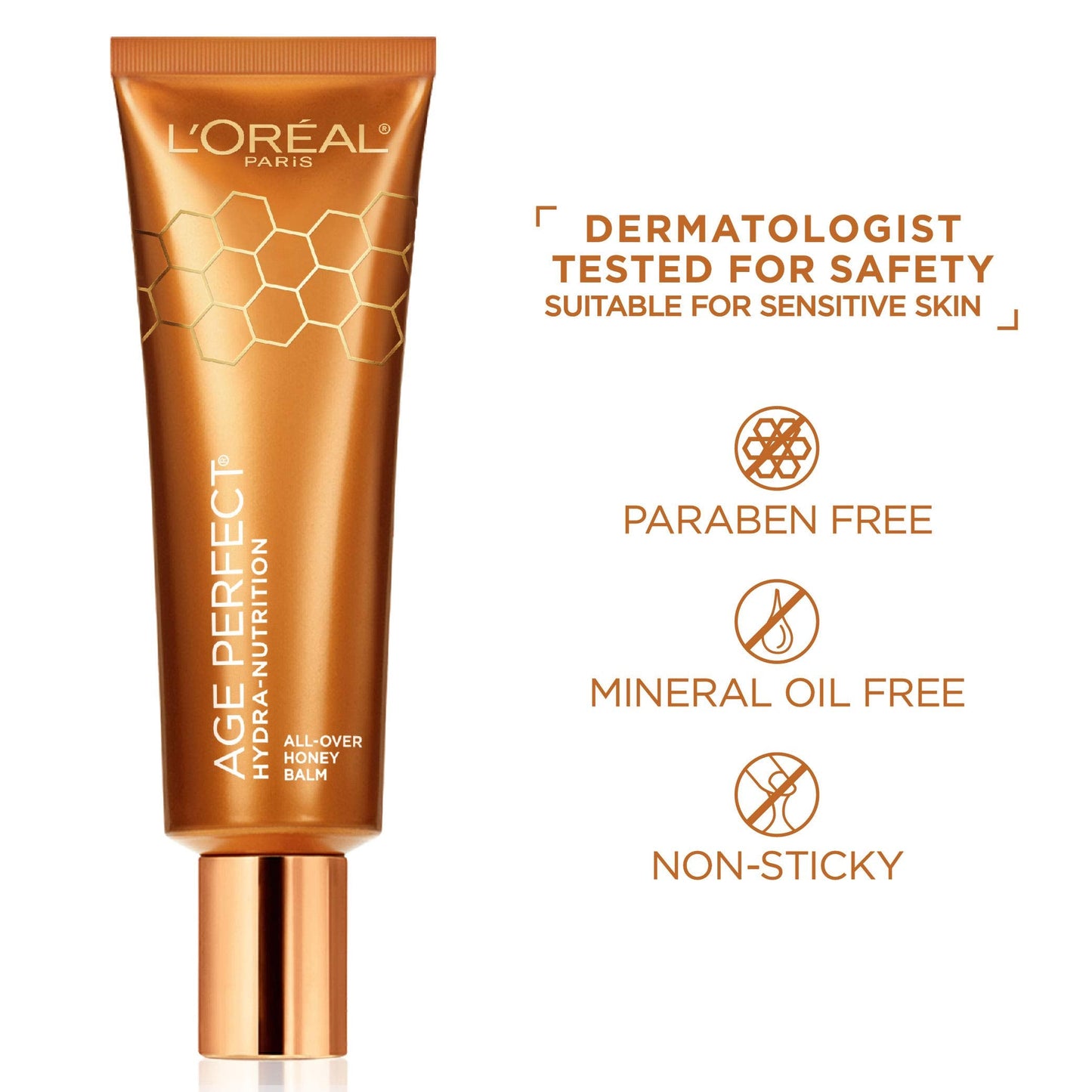 L'Oreal Paris Skincare Age Perfect Hydra-Nutrition All-Over Balm with Manuka Honey Extract and Nurturing Oils, to Soothe and Rescue Dry Skin, Paraben Beauty & Personal Care L'Oreal Paris