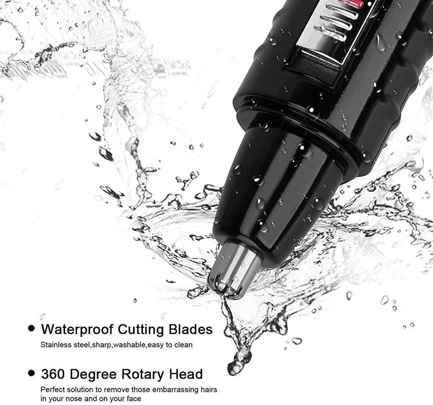 LEONYS Water Resistant Stainless Steel Nose and Ear Hair Trimmer Beauty and Personal Care LEONYS