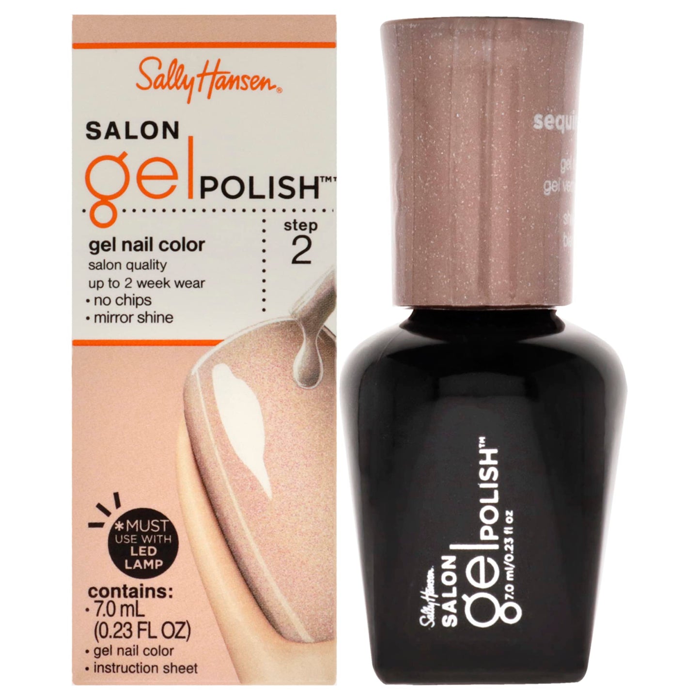 Sally Hansen Salon Gel Polish - 175 Sequin Stiletto Nail Polish Women 0.23 oz Beauty & Personal Care Sally Hansen