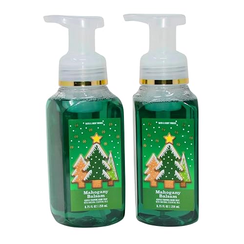 Bath & Body Works Foaming Hand Soap, Set of 2, 8.75oz Each (Mahogany Balsam) Beauty & Personal Care Bath & Body Works