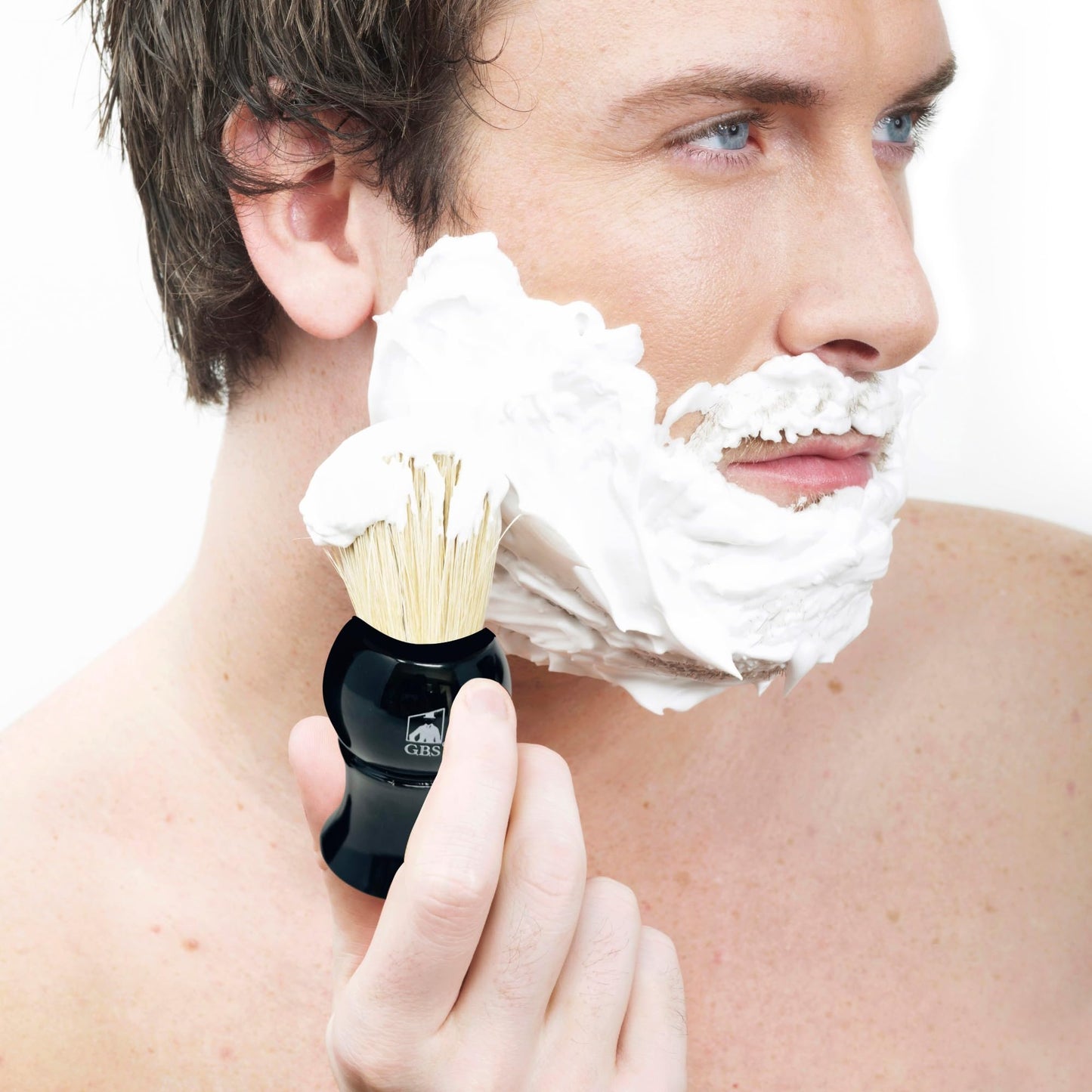 GENTS Men’s Shaving Kit with Faux Leather Travel Bag - Safety Razor, Shaving Brush, Sandalwood Shaving Cream, Pre & After Shave Oils, DE Refill Blades Beauty and Personal Care G.B.S