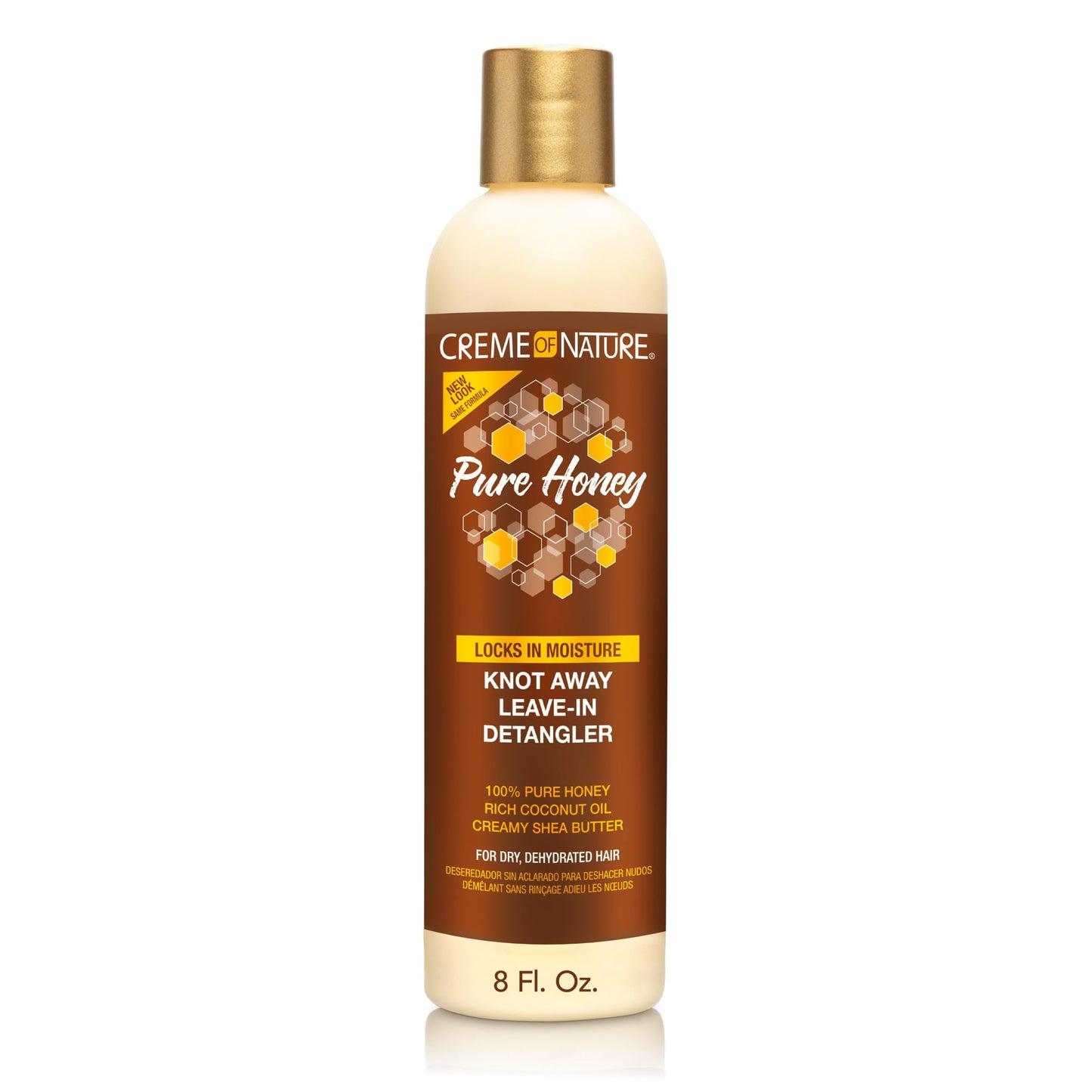 Creme of Nature Pure Honey Knot Away Leave-In Detangler, Instantly Detangles & Improves Manageability, With Coconut Oil & Shea Butter, For Dry Beauty & Personal Care Creme of Nature