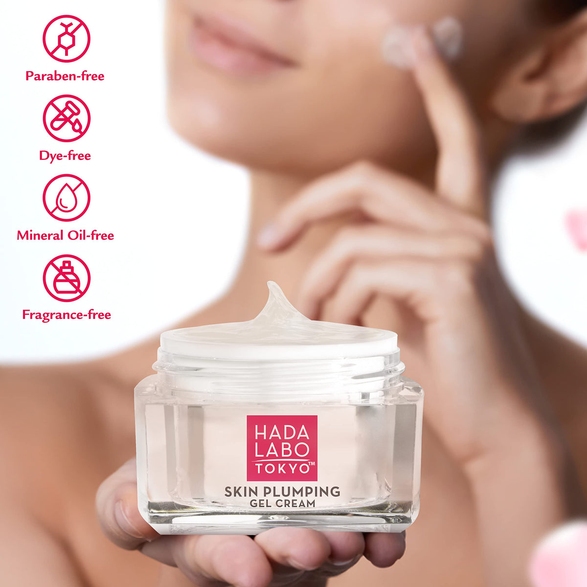 Hada Labo Tokyo Plumping Gel Cream, Facial Moisturizer, Clinically Proven to Provide 24-Hour Moisture in One Use, Super HyaluronicAcid, Ceramides Beauty & Personal Care Hada Labo Tokyo