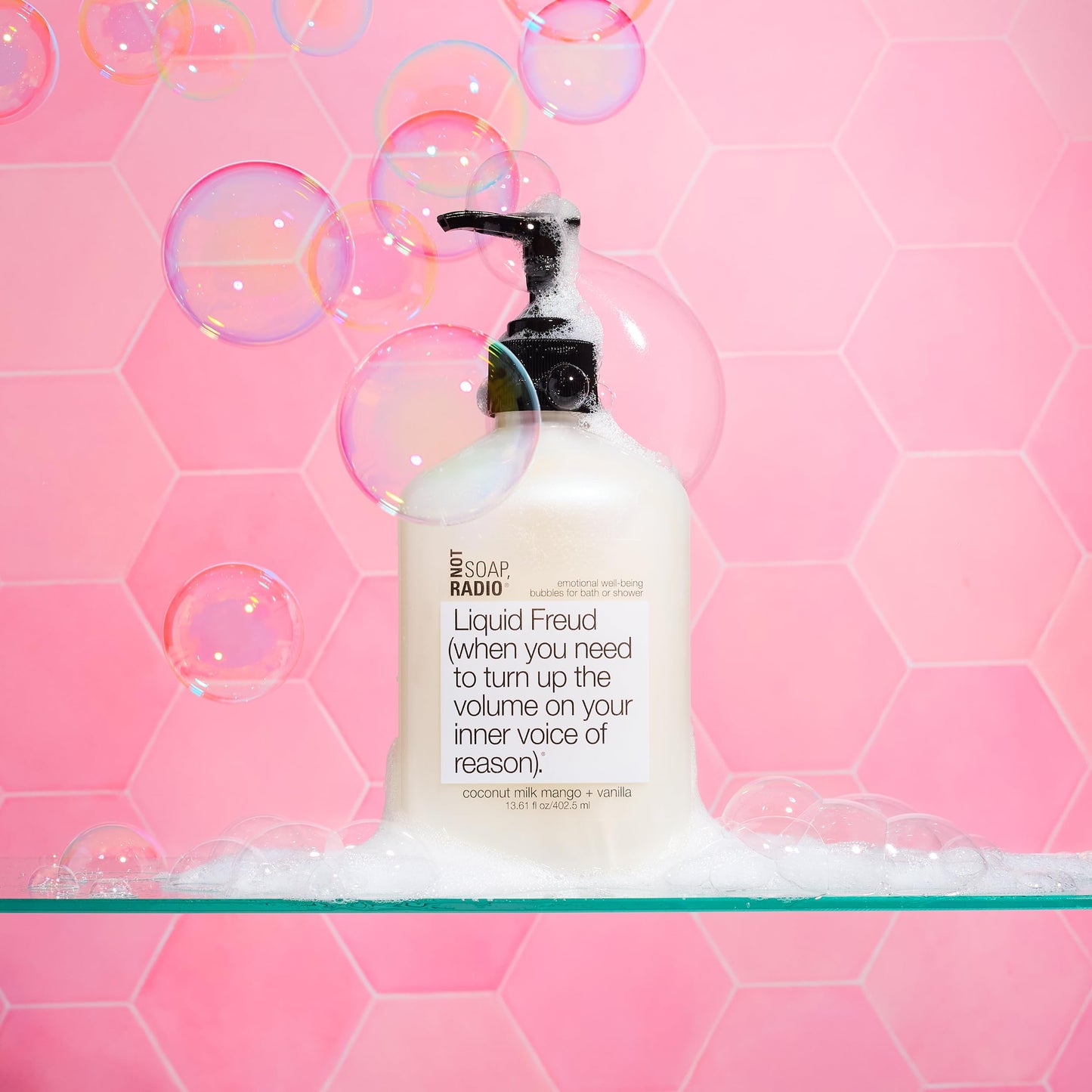 Not Soap, Radio Liquid Freud | Coconut Milk Mango Vanilla with St. John's Wort | Bath Shower Gel Beauty & Personal Care Not Soap, Radio