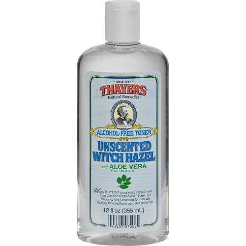 THAYERS Witch Hazel - Unscented with Aloe Vera - 12 fl oz. Facial Toner - Tightens Pores, Soothes Redness - 12 fl oz Beauty & Personal Care THAYERS