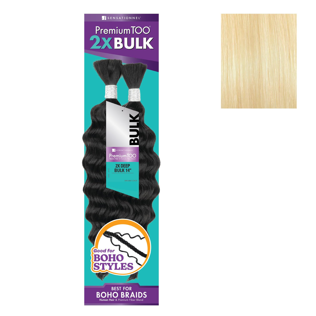 Sensationnel PremiumToo Bulk Weaving-2X Deep,1 Pack 14 inch, 613 BLONDE