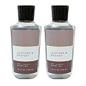Bath & Body Works Shower Gel, Set of 2 Bottles, Each Bottle 10oz (Leather Brandy) Beauty & Personal Care Bath & Body Works