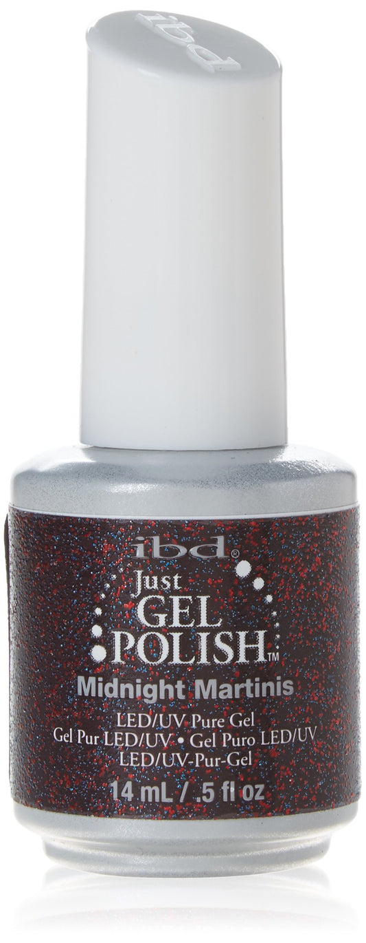 IBD Just Gel Soak Off Purple Nail Polish, Midnight Martinis
