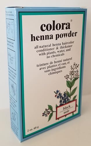 Colora Henna Powder Hair Color Black 2 Ounce (Pack of 3) Beauty & Personal Care Colora Henna