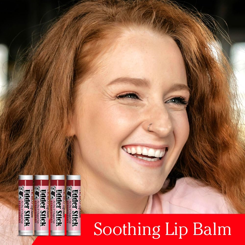 Dr. Hess Original Udder Stick Lip Balm, Soothing Moisturizer Sun Screen Balm for Dry Lips with Jojoba, Beeswax & Shea Butter, Total Lip Care Beauty and Personal Care Dr. Hess