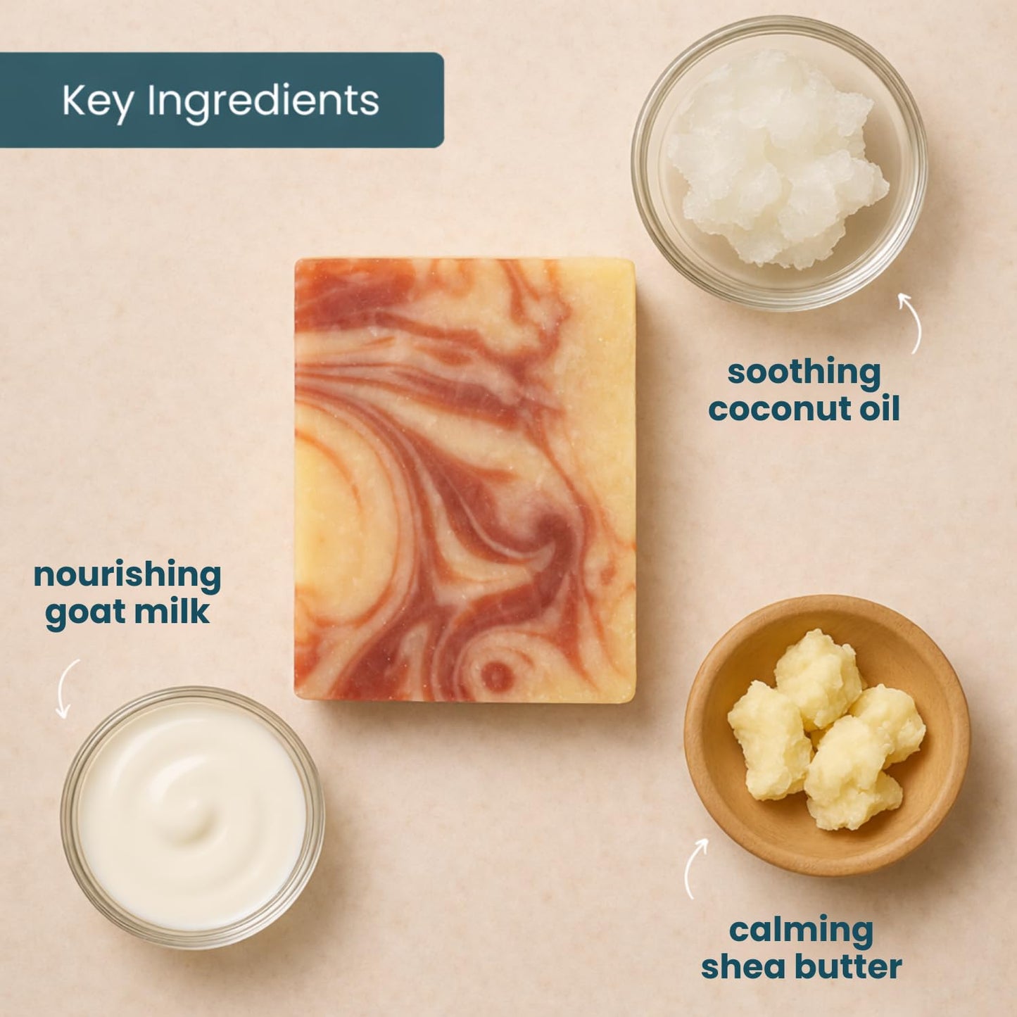 Way Natural Goat Milk Soap Bar, Cherry Almond - Premium, Handmade w/Real Milk in USA - Hand & Body Goat Soap - Dry Skin, Gentle, No Dyes - (1 Large Beauty & Personal Care Way Natural