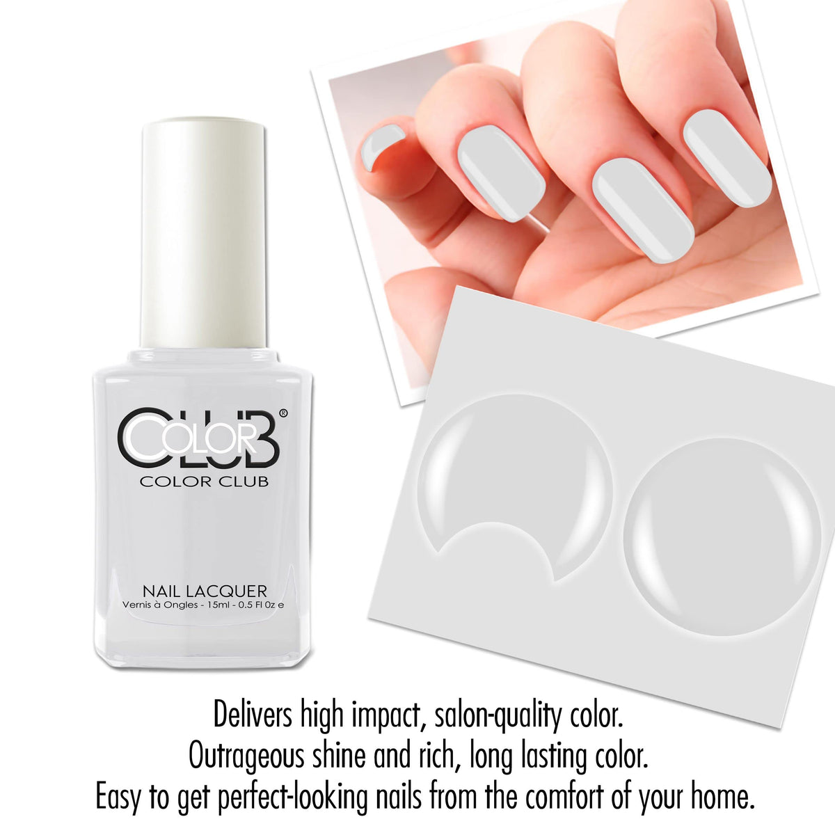 Color Club Silver Lake Color Club Nail Lacquer .5 Fl Ounce - 15 Ml, 0.5 fluid_ounces Beauty & Personal Care Color Club