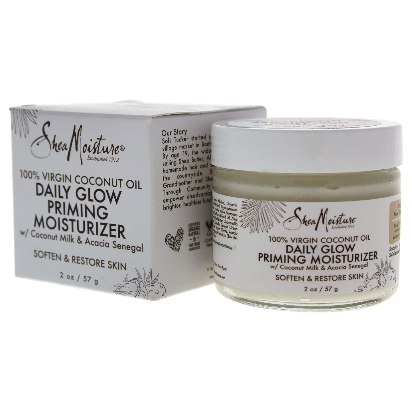 Shea Moisture 100% Virgin Coconut Oil Daily Glow Priming Moisturizer By Shea Moisture for Unisex -Moisturizer, 2 Ounce Beauty & Personal Care Shea Moisture