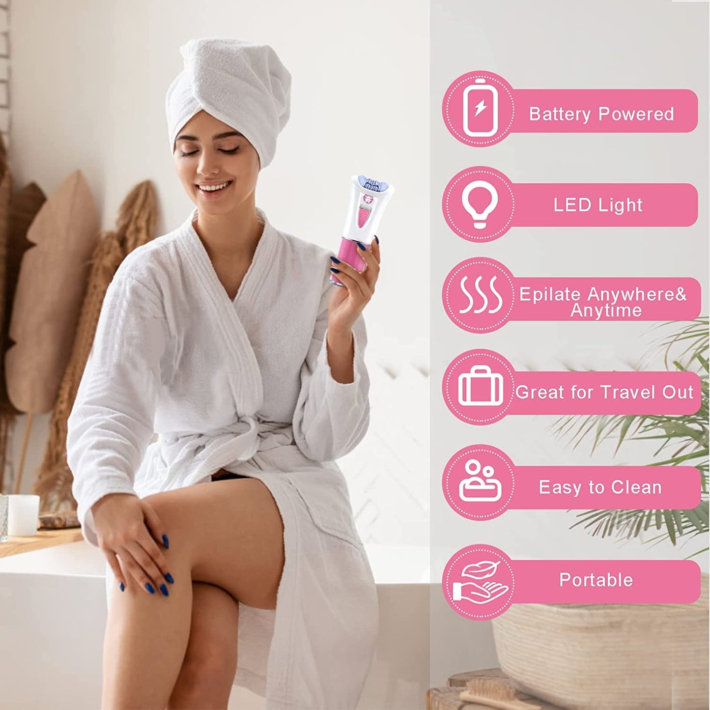 Smooth Glide Facial Epilator for Women, Lady Epilators Hair Removal for Face, Epilators with LED Light, Two Speed Hair Removal Device, Pluxy Facial Beauty and Personal Care Morbex Green