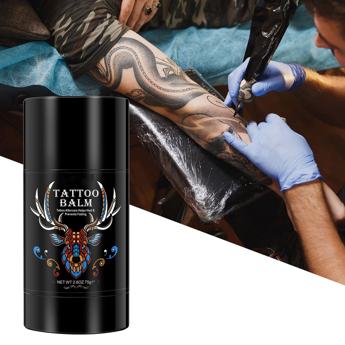 Tattoo Aftercare Butter Balm, 2.6 oz, Old & New Tattoo Moisturizer Healing Brightener for Color Enhance, Natural Organic Tattoo Cream Beauty and Personal Care Yecuce