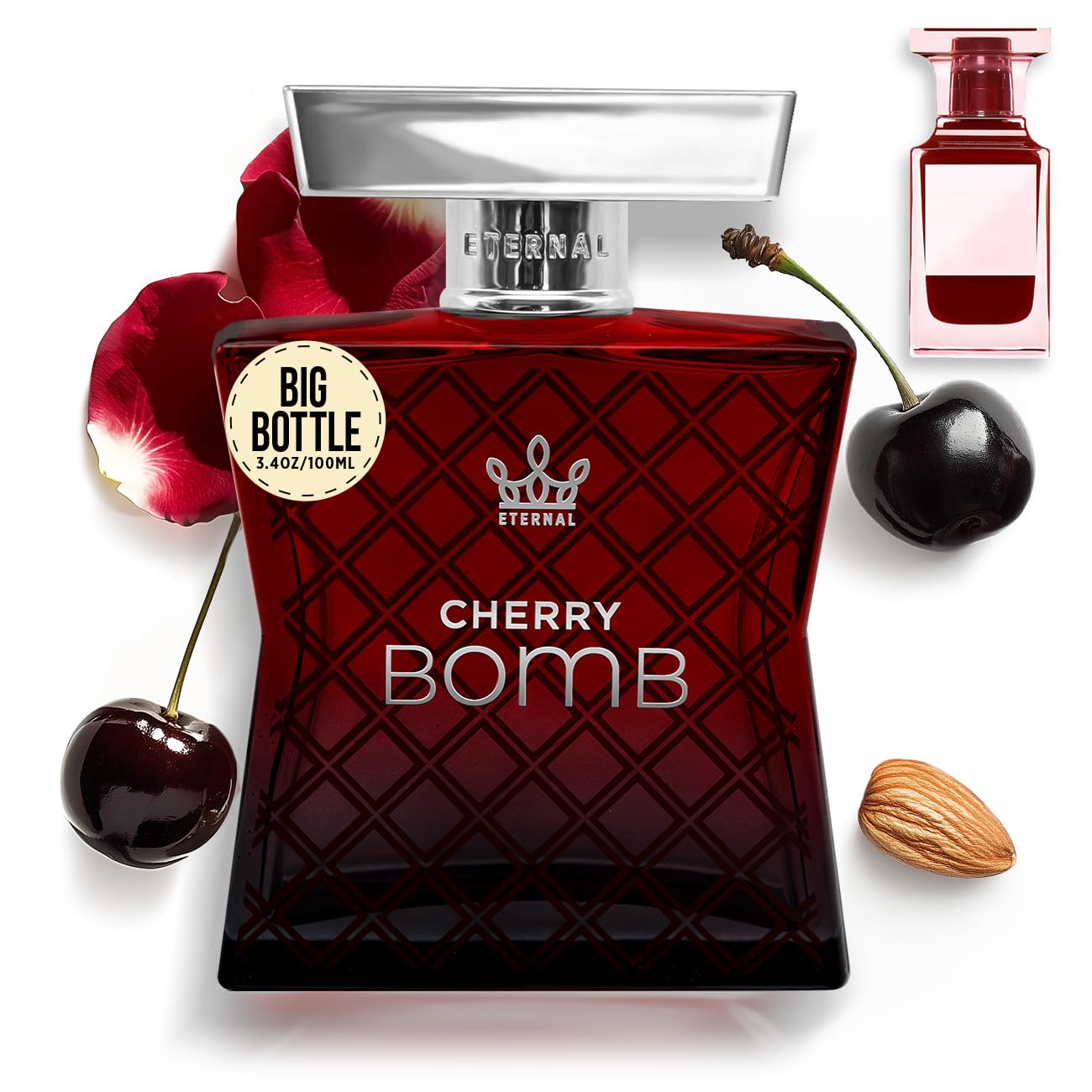 Eternal Fragrance - Eternal Cherry Bomb - Inspired by Lost Luxury Cherry Perfume - 3.4 oz (100ml) - Eau de Parfum - Vegan - Clean Ingredients - Unisex Beauty & Personal Care Eternal Fragrance