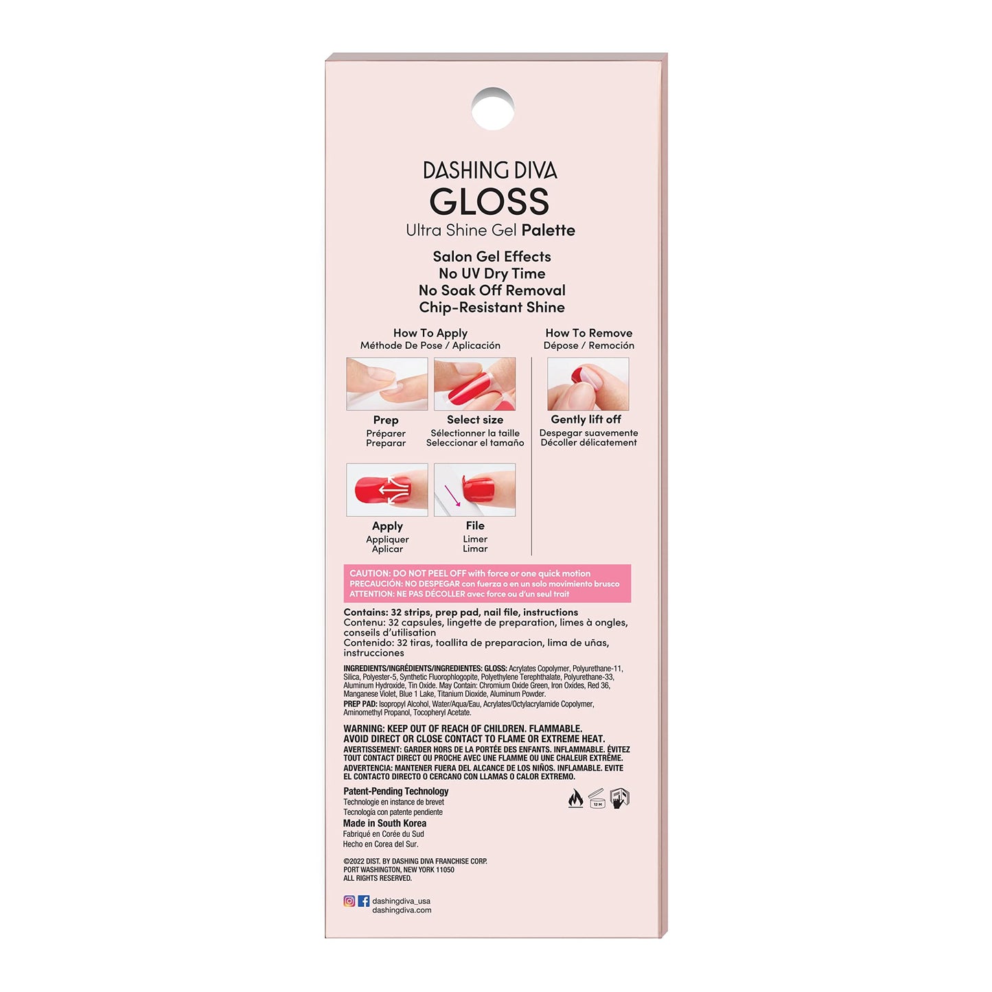 Dashing Diva Gloss Nail Strips - Ivy Opal | UV Free, Chip Resistant, Long Lasting Gel Nail Stickers | 32 Wraps, Prep Pad, Nail File Beauty & Personal Care Dashing Diva