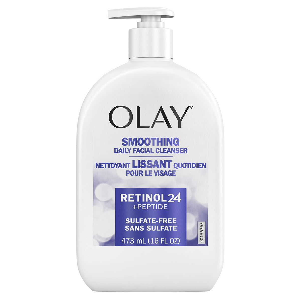 Olay Face Wash, Daily Facial Cleanser with Retinol, Peptides & Glycerin - Smoothing, Noursihes Skin Surface, Hydrates while Cleansing - Sulfate-Free Beauty & Personal Care Olay