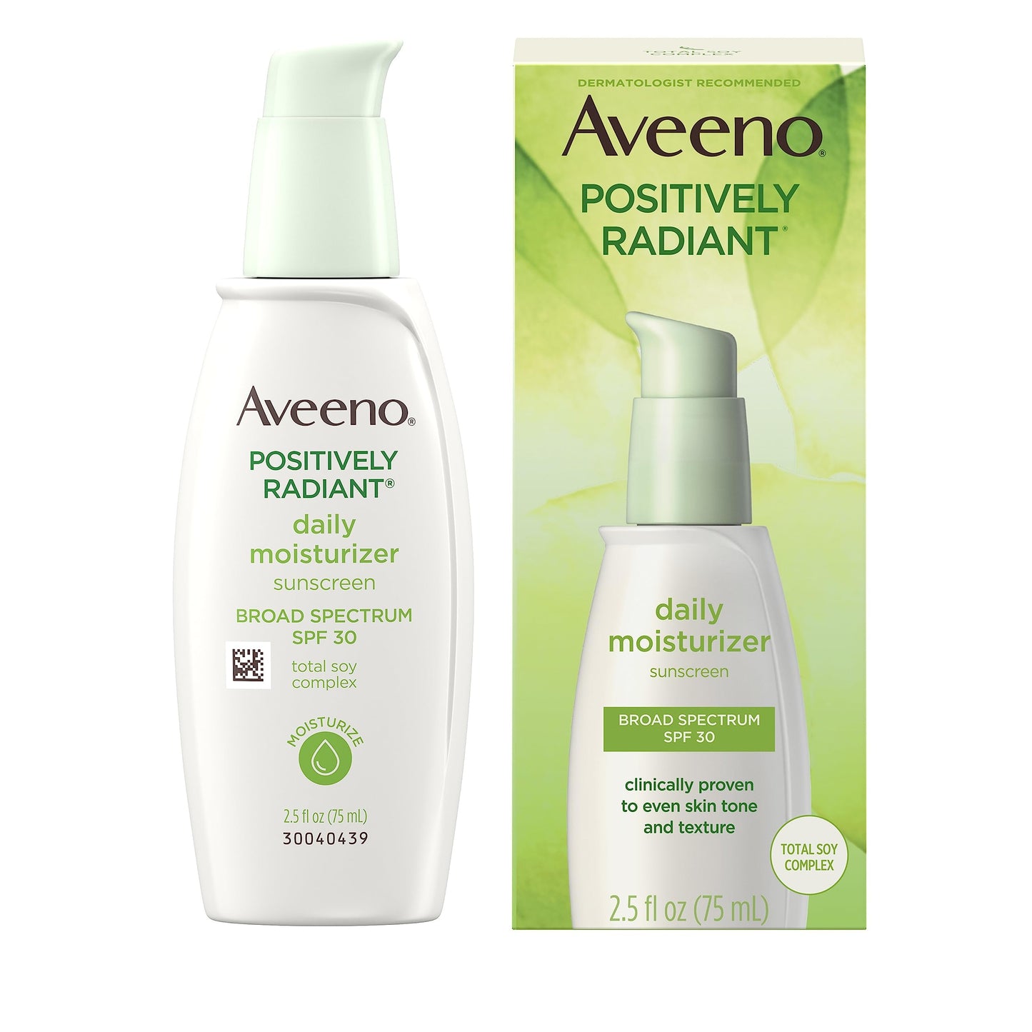 Aveeno Active Naturals Positively Radiant Daily Moisturizer SPF-30, UVA/UVB Sunscreen, 2.5-Ounce Bottles (Pack of 2) Beauty & Personal Care Aveeno