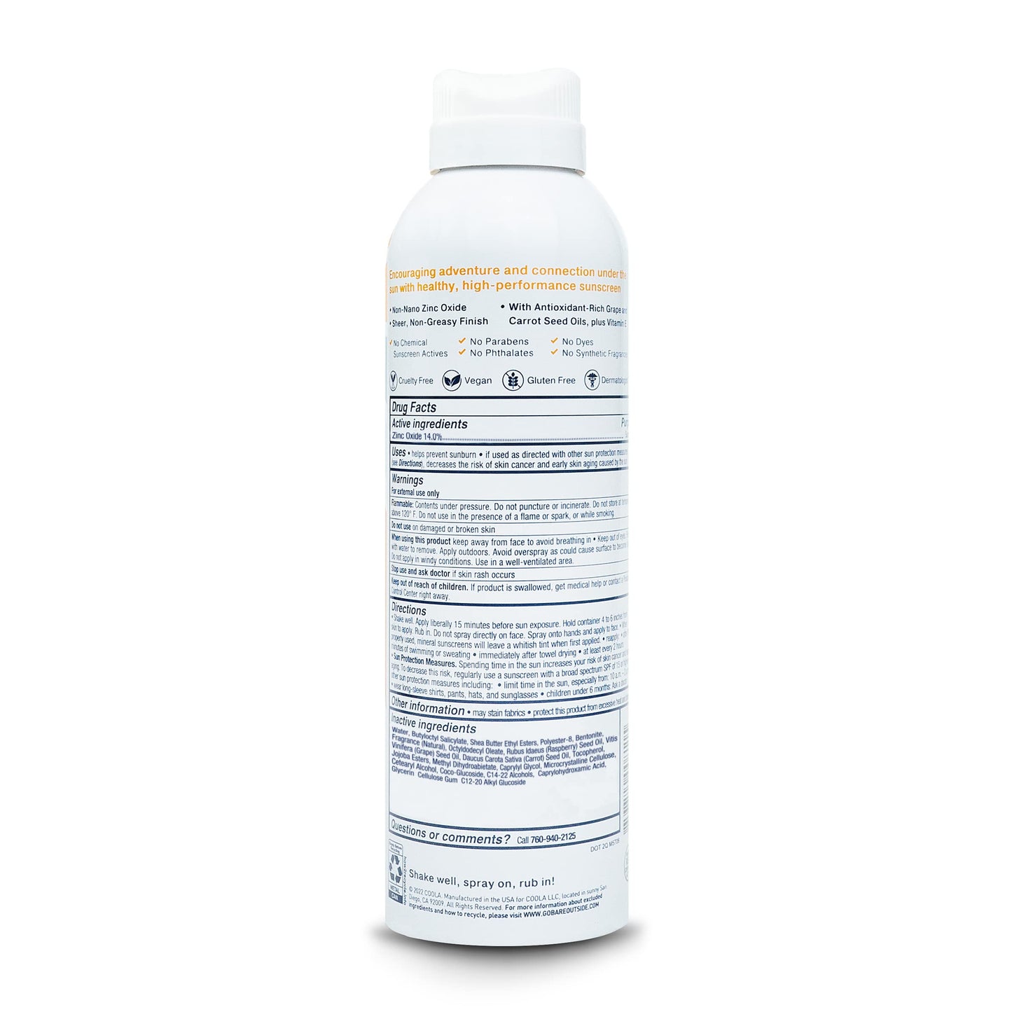 Bare Republic Mineral Sunscreen SPF 30 Sunblock Spray, Sheer and Non-Greasy Finish, Coconut Mango Scent, 6 Fl Oz Beauty & Personal Care Bare Republic