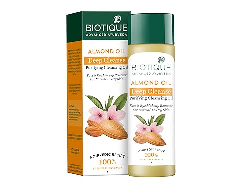 Biotique Bio Almond Oil Soothing Face and Eye Make Up Cleanser, 120 ml/4.05Oz. Beauty & Personal Care Biotique