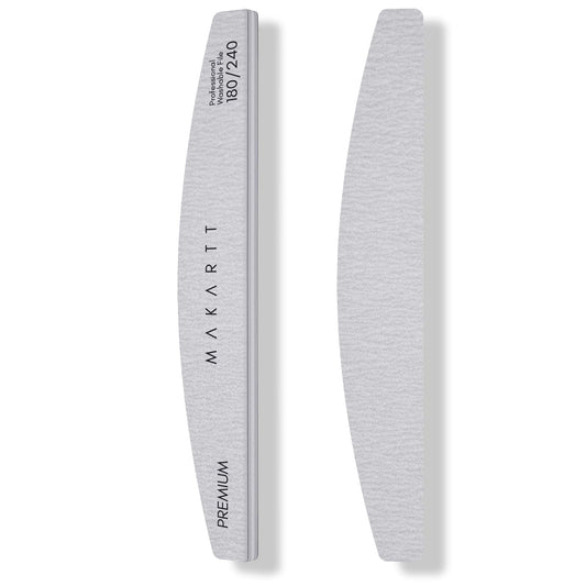 Makartt Nail File - 180/240 Grit Emery Boards for Nails, 2Pcs Dual-Sided Fingernail Files for Natural Nails Prep & Buffing, Reusable Manicure Kit Beauty and Personal Care Makartt Default Title
