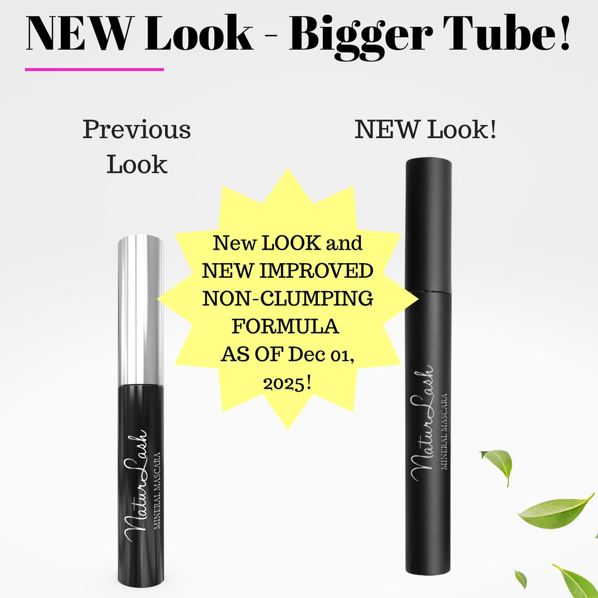 Fifth & Skin NATURLASH Natural Mascara (BLACK) Hypoallergenic for Sensitive Eyes - New Formula - New Packaging! Vegan - Cruelty, Gluten, Nut & Paraben Beauty & Personal Care Fifth & Skin