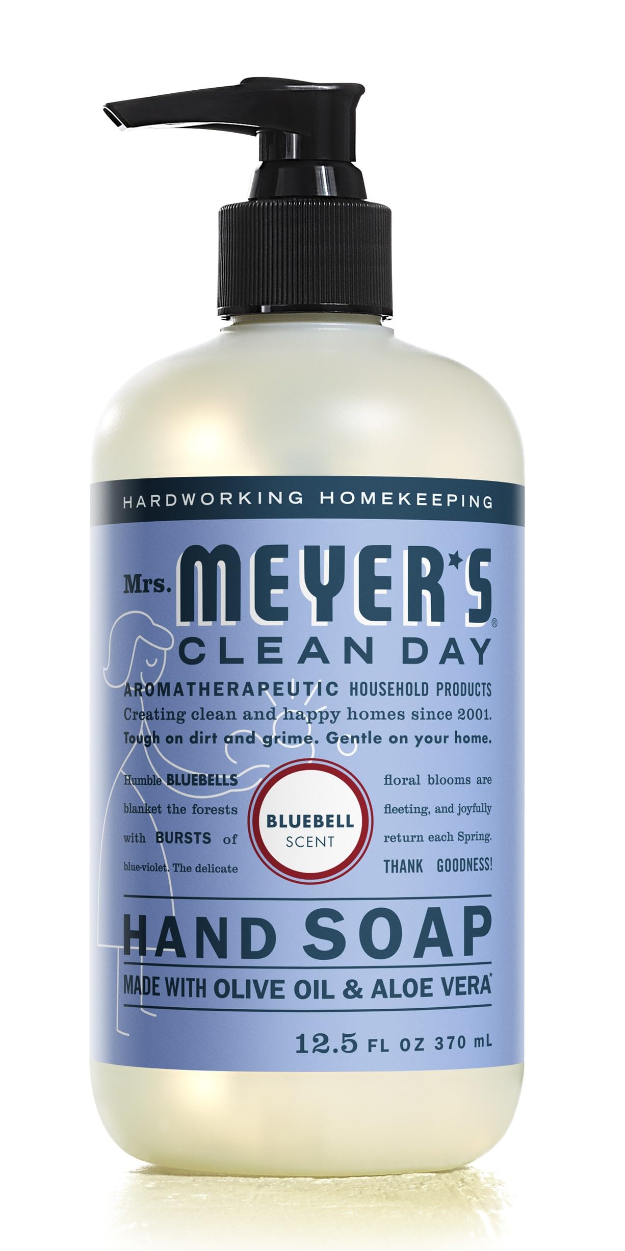 MRS. MEYER'S Clean Day Hand Soap, Made with Essential Oils, Biodegradable Formula, Bluebell, 12.5 fl. oz Beauty & Personal Care Mrs. MEYER'S