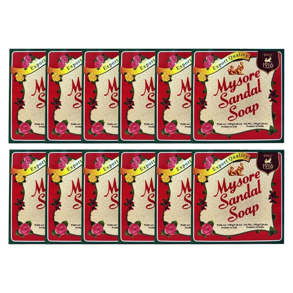 Mysore Sandal Soap, 150 grams Units 5.29 Ounce (Pack of 12) Beauty & Personal Care Mysore