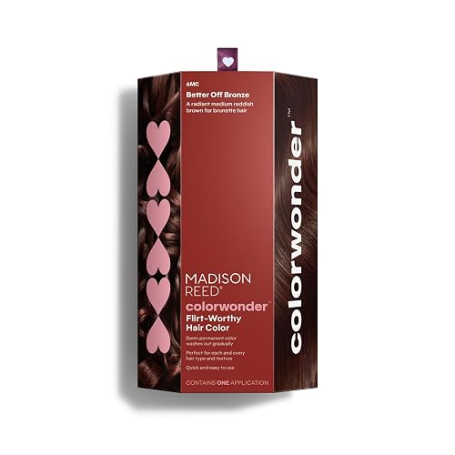 Madison Reed ColorWonder Demi-Permanent Hair Color Kit - 6MC Medium Auburn Brown (Better Off Bronze) | Vibrant Warm Tone, Lasts 25 Washes Beauty & Personal Care Madison Reed
