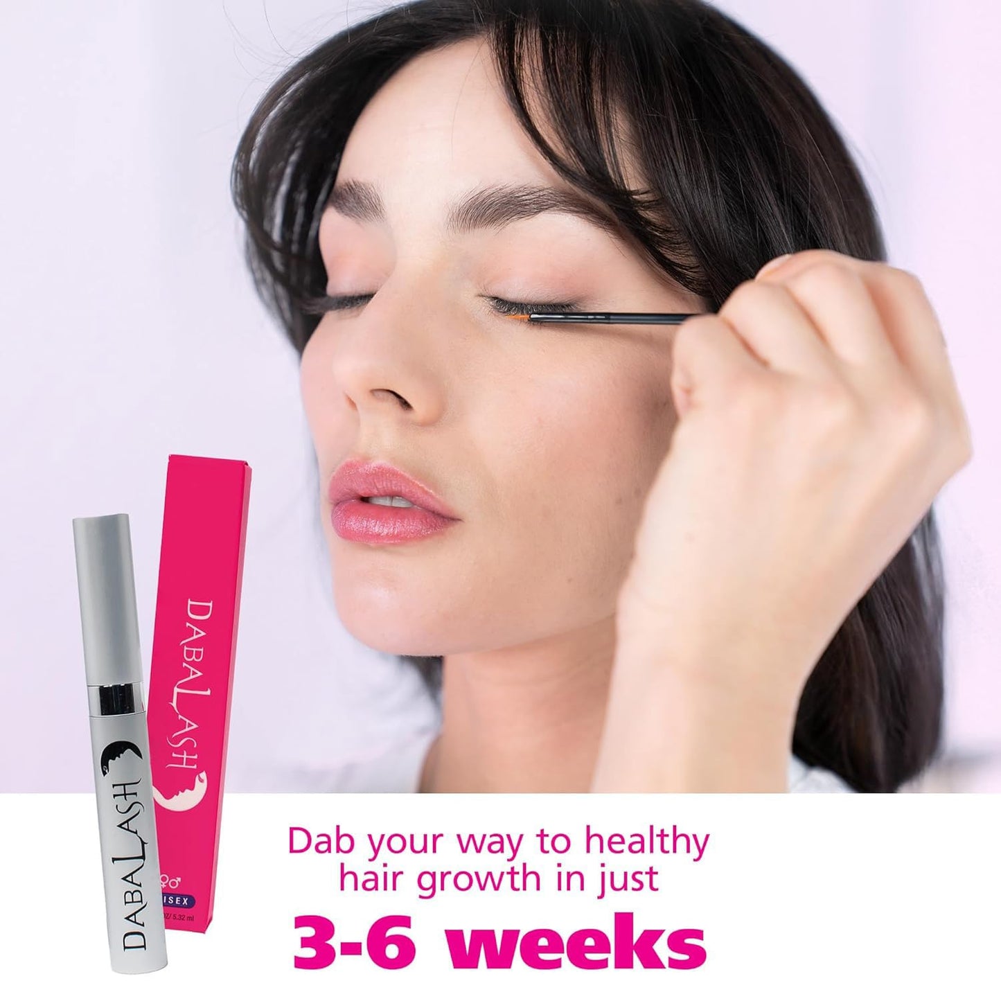 DABALASH Professional Eyelash & Eyebrow Growth Serum with Castor Oil - Promotes the Appearance of Naturally Longer, Fuller, Thicker & Stronger Lash + Beauty & Personal Care Dabalash