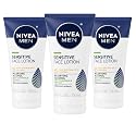 NIVEA MEN Sensitive Face Lotion with SPF 15, Broad Spectrum Sunscreen, 3 Pack of 2.5 Fl Oz Tubes Beauty & Personal Care NIVEA MEN