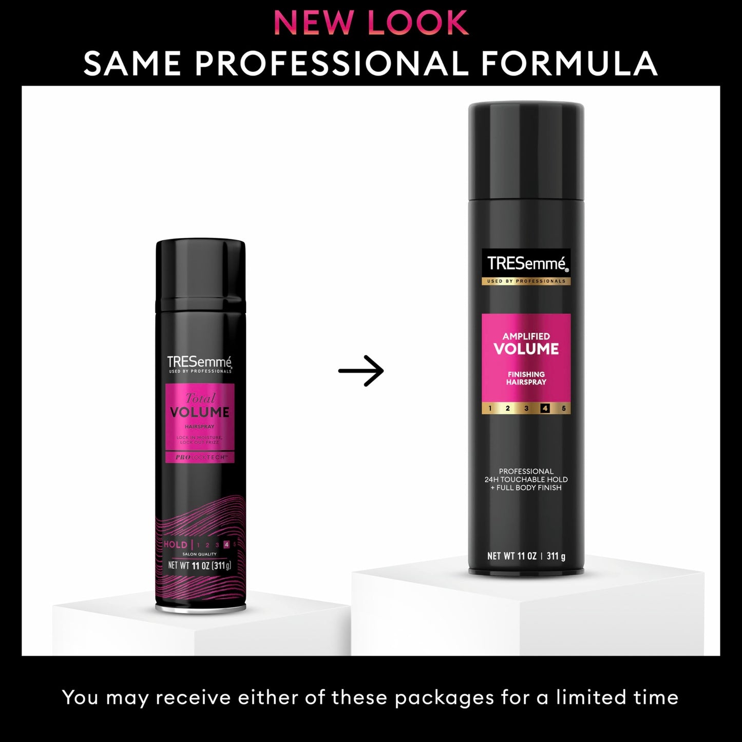 TRESemmé Total Volume Hairspray for 24-Hour Frizz Control with Pro Lock Tech 11 Fl Oz Beauty & Personal Care TRESemme