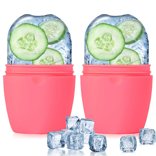 Evmliy 2Pack Ice Face Roller, Silicone Ice Roller for Face to Tighten and Lift Skin, Ice Mold for Face & Eye Puffiness Relief, Reusable Facial Mold Beauty & Personal Care Evmliy