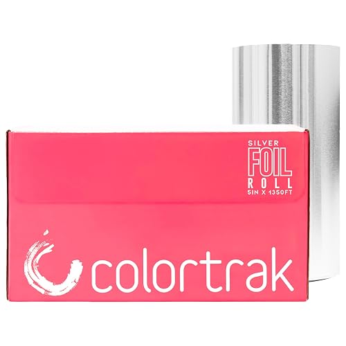 Colortrak Professional Highlighting Foil Roll, Integrated Blade on Box For Precision Length Cuts, Economical & Eliminates Waste, Silver, Roll Measures Beauty & Personal Care Colortrak