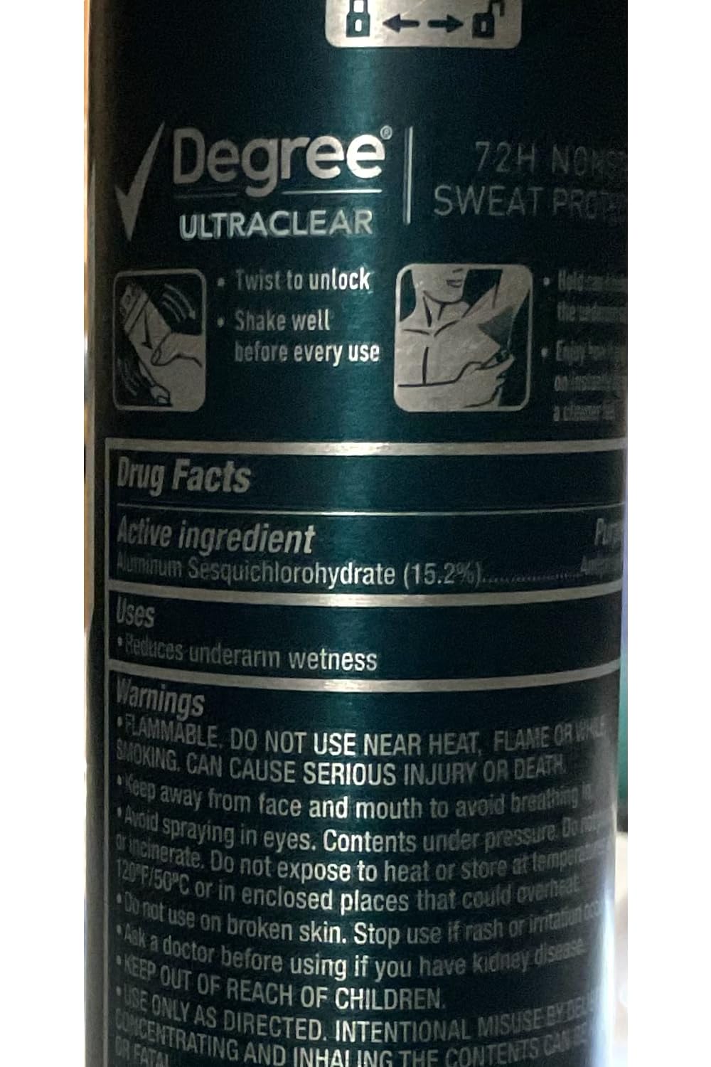 Degree Deodorant 3.8 Ounce Dry Spray Ultraclear (Pack of 3) Beauty and Personal Care Degree