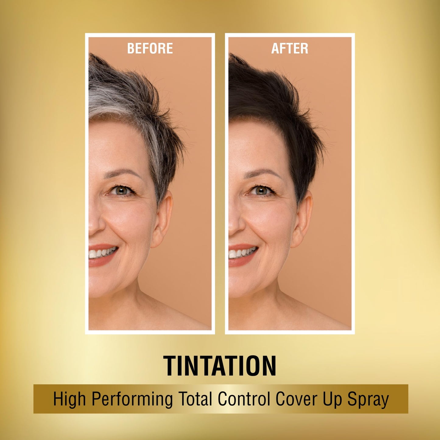 RED by Kiss 1.5OZ. Tintation Temporary Hair Color Spray, Instant Gray Root Cover Up, Water-Resistant, Smudge-Proof, Hairline & Barber Touch-Up, Quick Beauty & Personal Care Red by Kiss