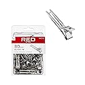 RED by Kiss 80pcs 1.75" Slide-In Hair Clips, Durable Metal Curl Setting Clips for Hairdressing, Sectioning & Retwisting, Rust-Free Hair Pins Beauty & Personal Care Red by Kiss