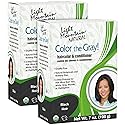 Light Mountain Henna Hair Color & Conditioner, Color the Gray - Black Hair Dye for Men/Women, 2-Step Chemical-Free, Semi-Permanent Hair Color Beauty & Personal Care LIGHT MOUNTAIN