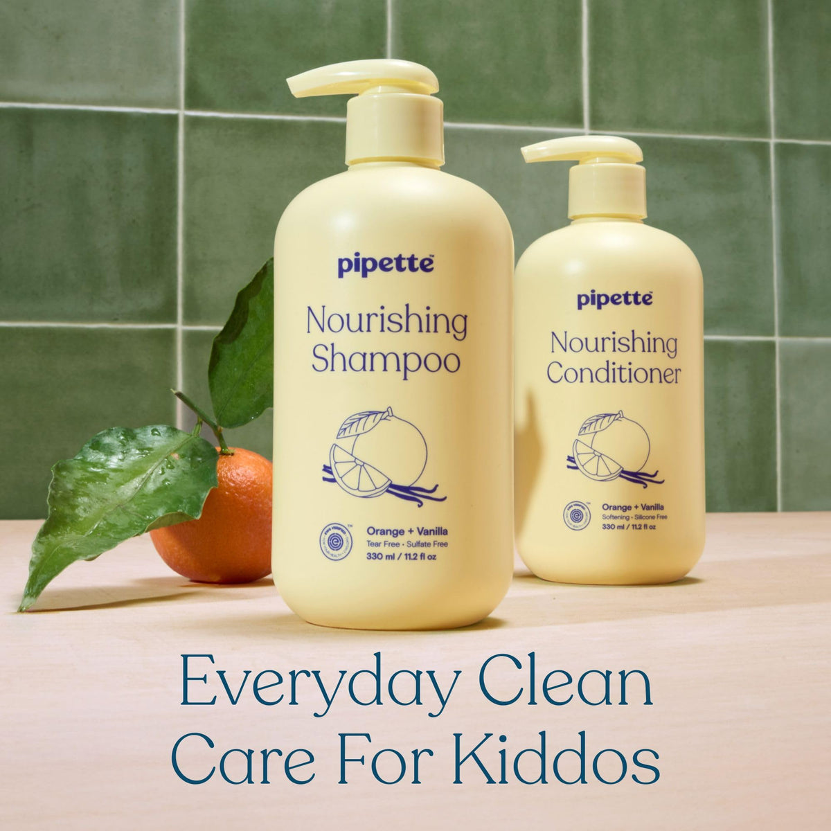 Pipette Kids Daily Haircare Trio, Orange & Vanilla (Pack of 3)