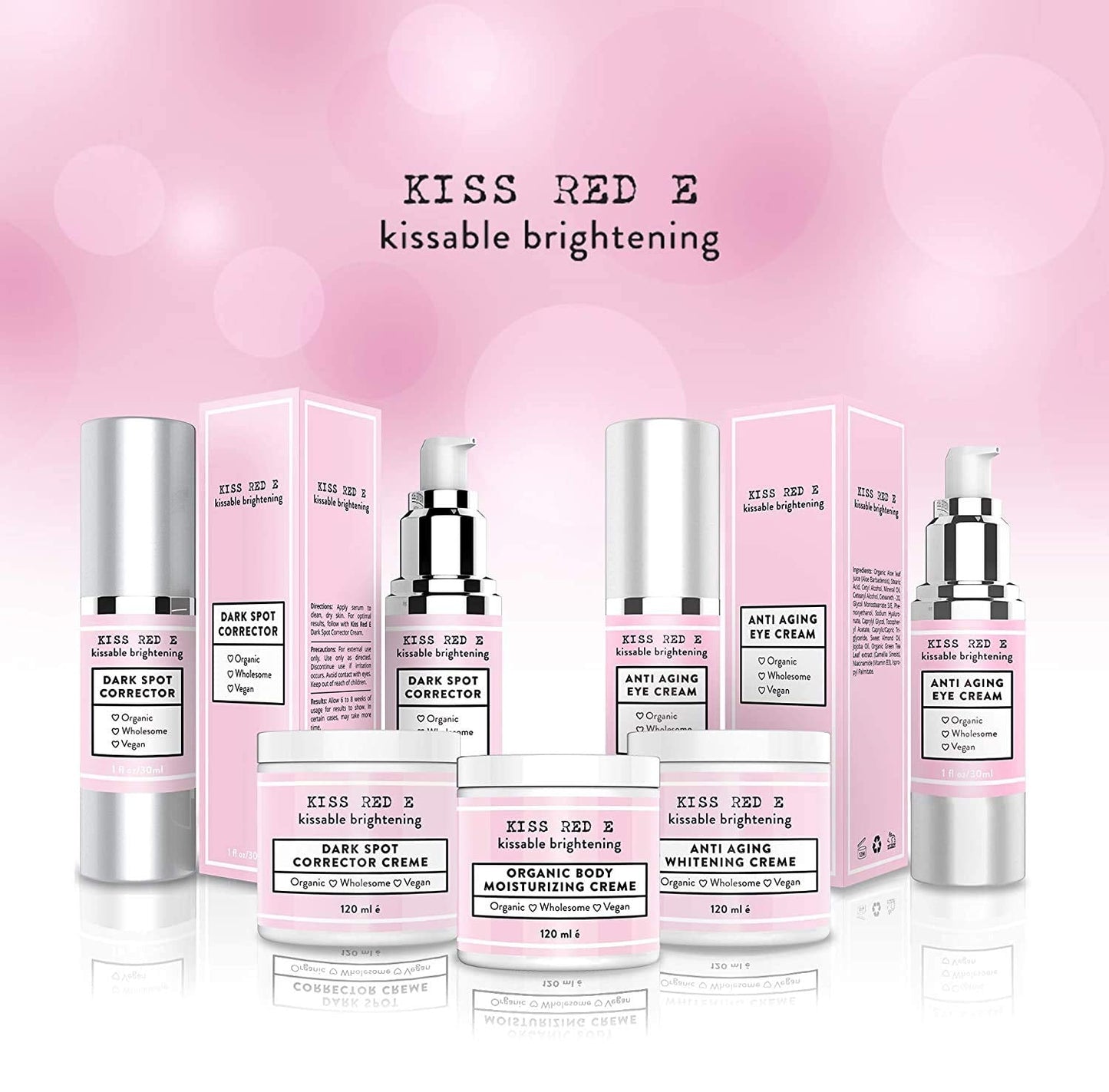 Anti Aging Eye Cream for Dark Circles, Eye Bags, Fine Lines, Puffiness. Best Anti Aging Eye Cream Moisturizer for Wrinkles, Crows feet, Puffy Eyes Beauty & Personal Care Kiss Red E