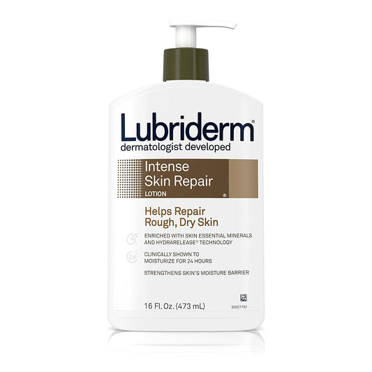 Lubriderm Intense Dry Skin Repair Lotion for Relief of Rough, Dry Skin, Fast Absorbing, 16 fl. Oz (Pack of 6) Beauty & Personal Care Lubriderm